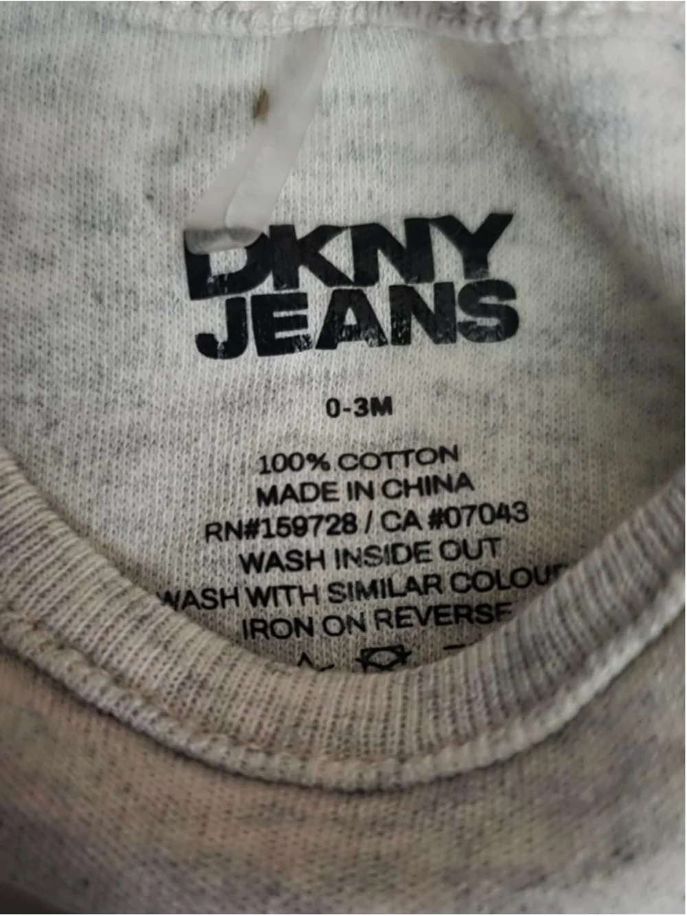 Baby DKNY Bodysuits 0-3 Months‎ Blue Gray Striped 2-Pack